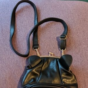 Black kitty cat Meowingtons clutch/purse